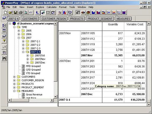 Variable costs allocated dynamically by quantity